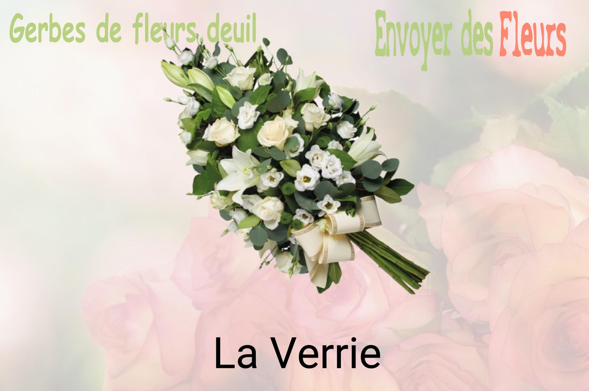 Gerbe de fleurs de deuil livrée à La Verrie